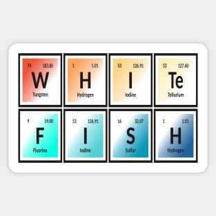 Whitefish City | Periodic Table of Elements Sticker